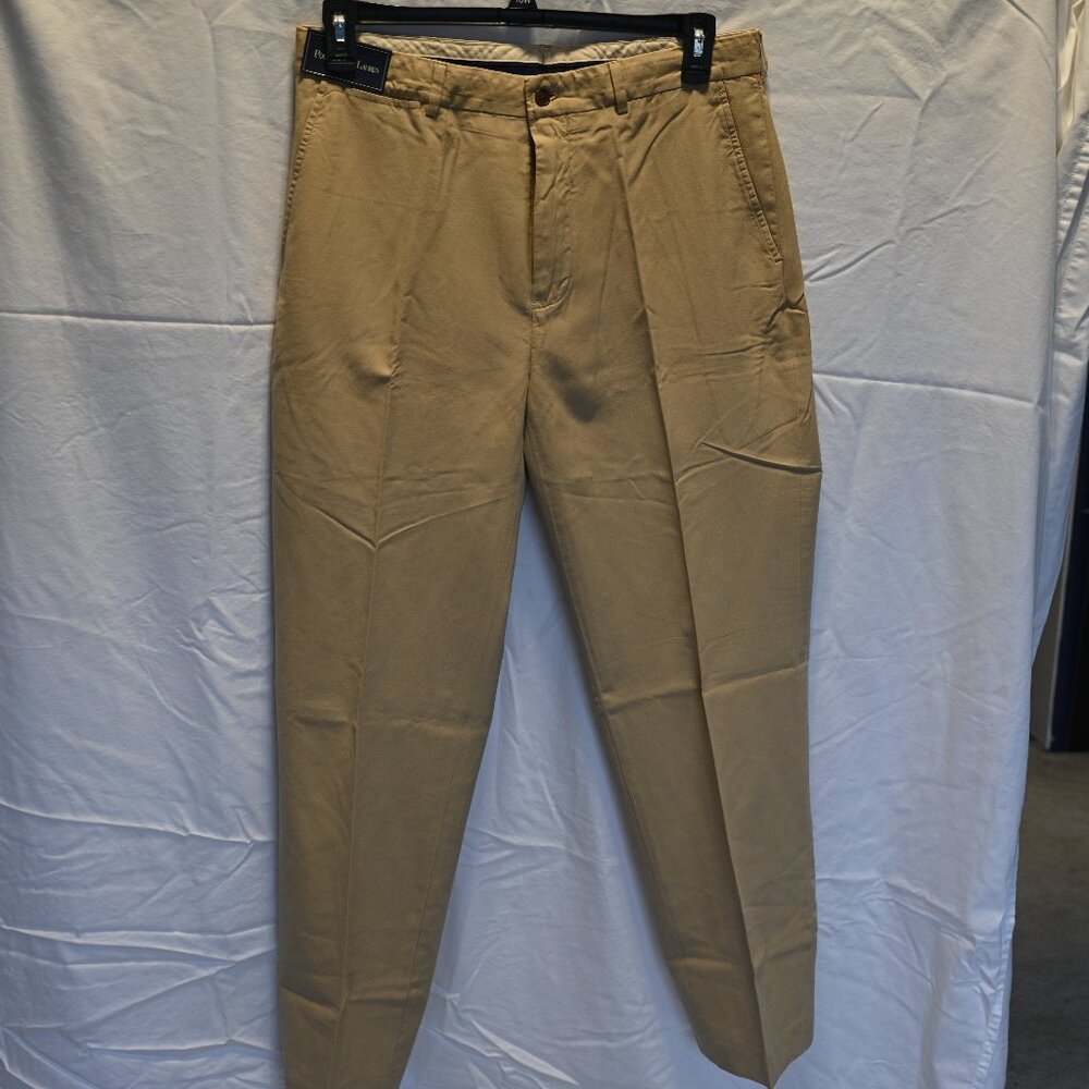 Polo Ralph Lauren pants, 34 x 32, khaki silk blend, new